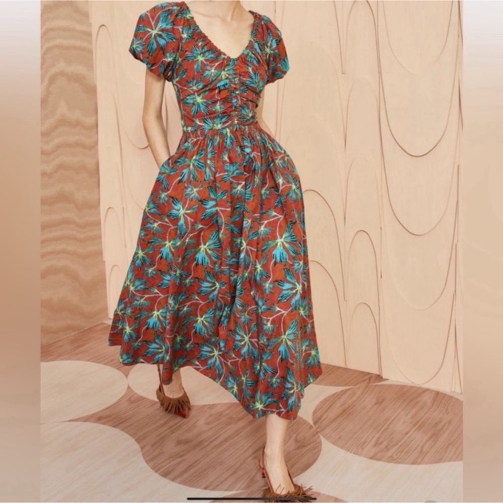 ULLA JOHNSON Cecile Midi Dress Sz 8